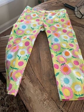 Lilly Pulitzer Beautiful Floral Crop Pants